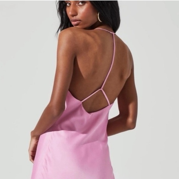 ASTR The Label REVOLVE x Medford Cowl Neck Satin Mini Dress - Picture 2 of 6